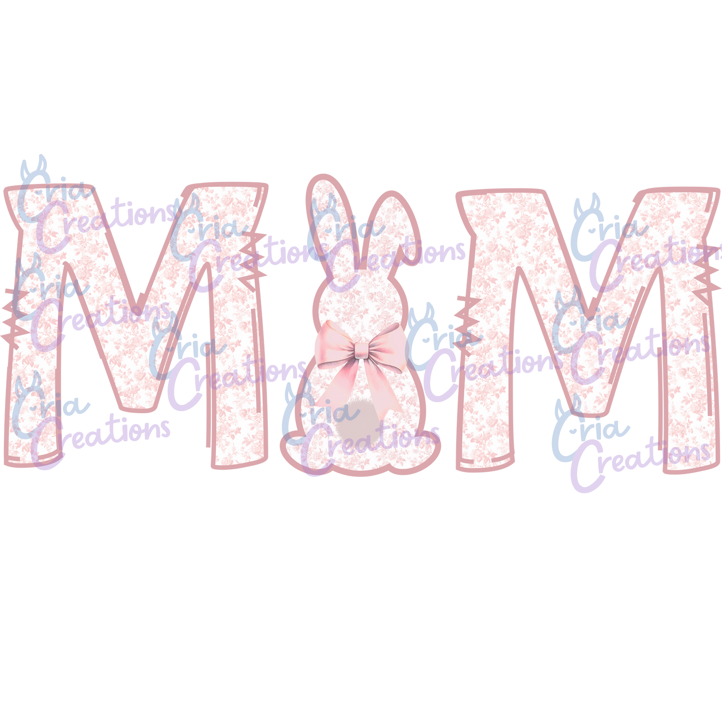 Damask Bunny Bundle - PNG File
